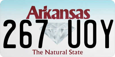 AR license plate 267UOY