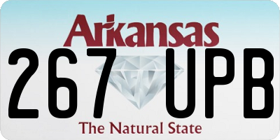 AR license plate 267UPB