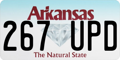 AR license plate 267UPD