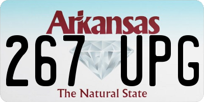 AR license plate 267UPG