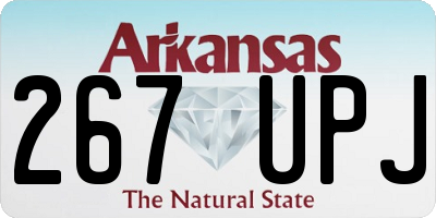 AR license plate 267UPJ