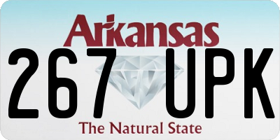 AR license plate 267UPK