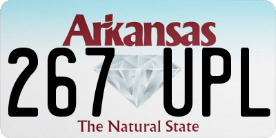 AR license plate 267UPL