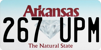 AR license plate 267UPM