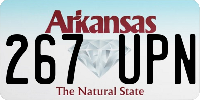 AR license plate 267UPN