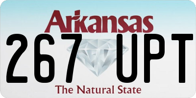 AR license plate 267UPT