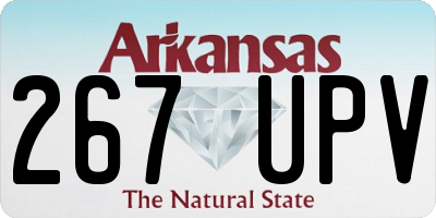 AR license plate 267UPV