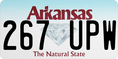 AR license plate 267UPW