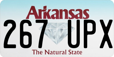AR license plate 267UPX