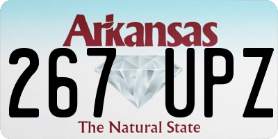 AR license plate 267UPZ