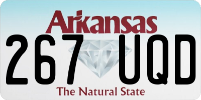 AR license plate 267UQD