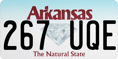 AR license plate 267UQE