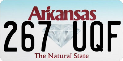 AR license plate 267UQF