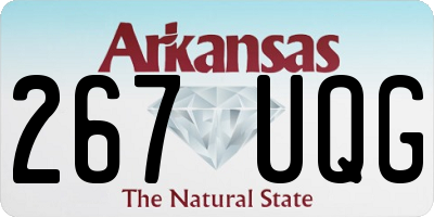AR license plate 267UQG