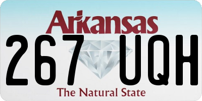 AR license plate 267UQH