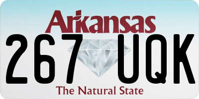 AR license plate 267UQK