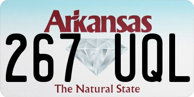 AR license plate 267UQL