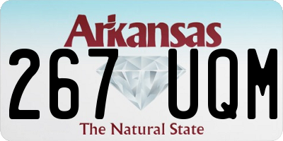 AR license plate 267UQM