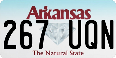 AR license plate 267UQN
