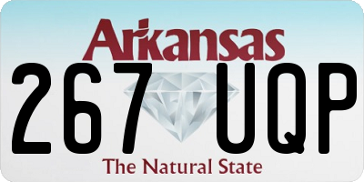 AR license plate 267UQP