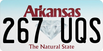 AR license plate 267UQS