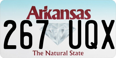AR license plate 267UQX