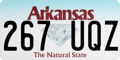 AR license plate 267UQZ