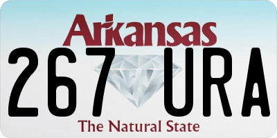 AR license plate 267URA