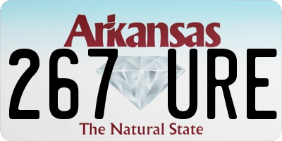 AR license plate 267URE