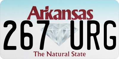 AR license plate 267URG