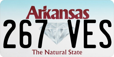 AR license plate 267VES