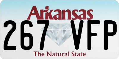 AR license plate 267VFP