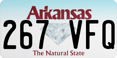 AR license plate 267VFQ