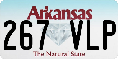 AR license plate 267VLP