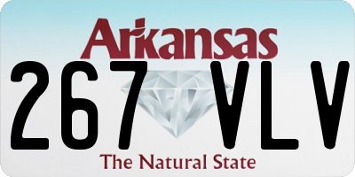 AR license plate 267VLV