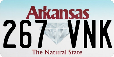 AR license plate 267VNK