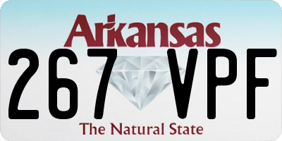 AR license plate 267VPF