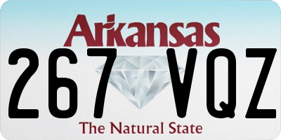 AR license plate 267VQZ