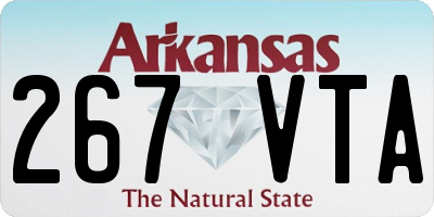 AR license plate 267VTA
