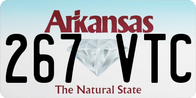 AR license plate 267VTC