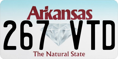 AR license plate 267VTD