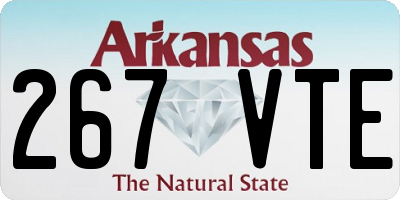 AR license plate 267VTE