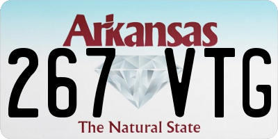 AR license plate 267VTG