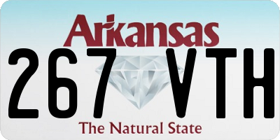 AR license plate 267VTH