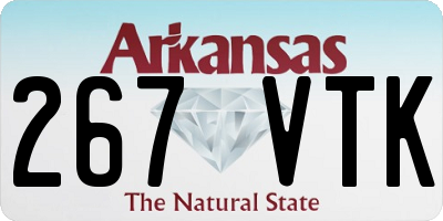 AR license plate 267VTK