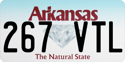 AR license plate 267VTL
