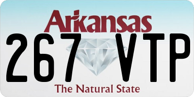 AR license plate 267VTP