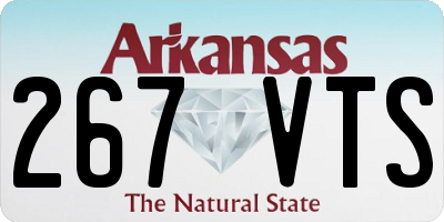 AR license plate 267VTS