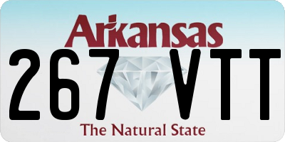 AR license plate 267VTT