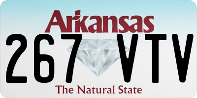 AR license plate 267VTV